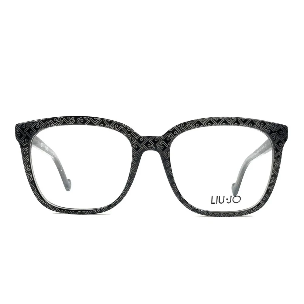 Liu Jo Eyeglasses Frames LJ2645 003 Black Gray Square Full Rim 53-17-135